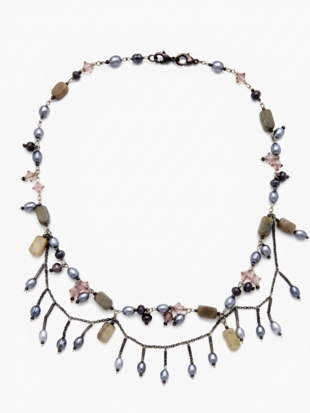 Early 90s Multi-Strand Beaded Statement Necklace